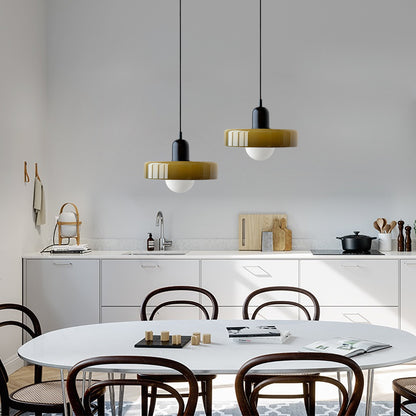 Ceramic Disc Pendant Lamp