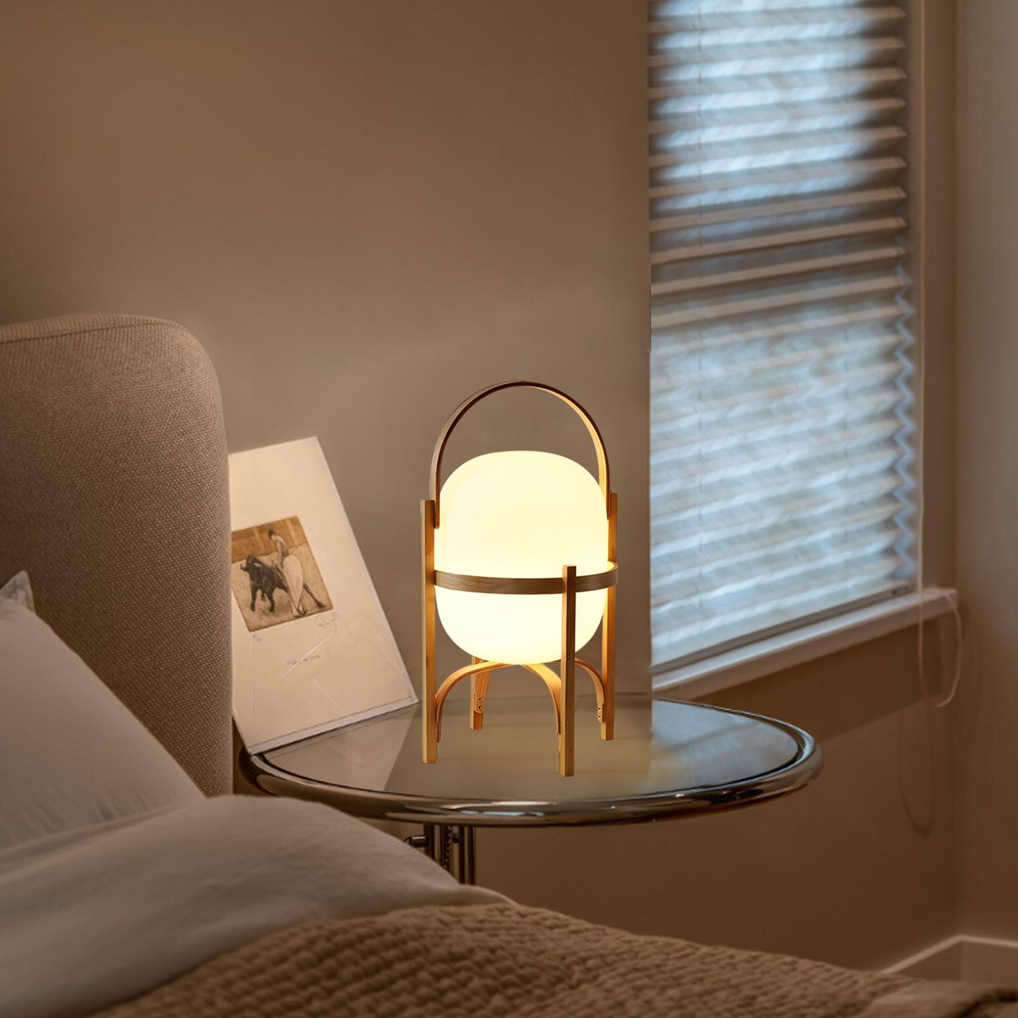 Cestita Wood Table Lamp