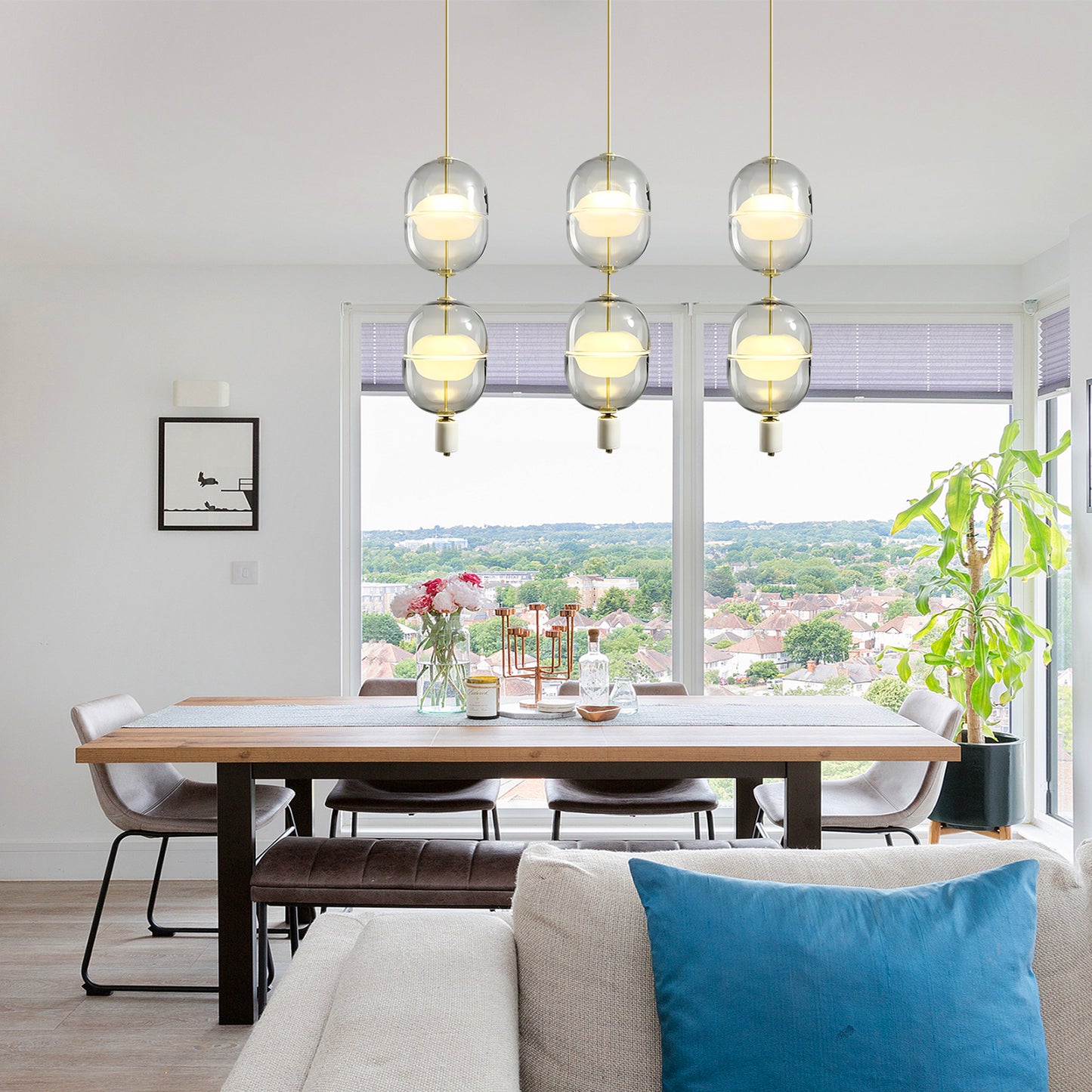 Chaplin Glass Pendant Light