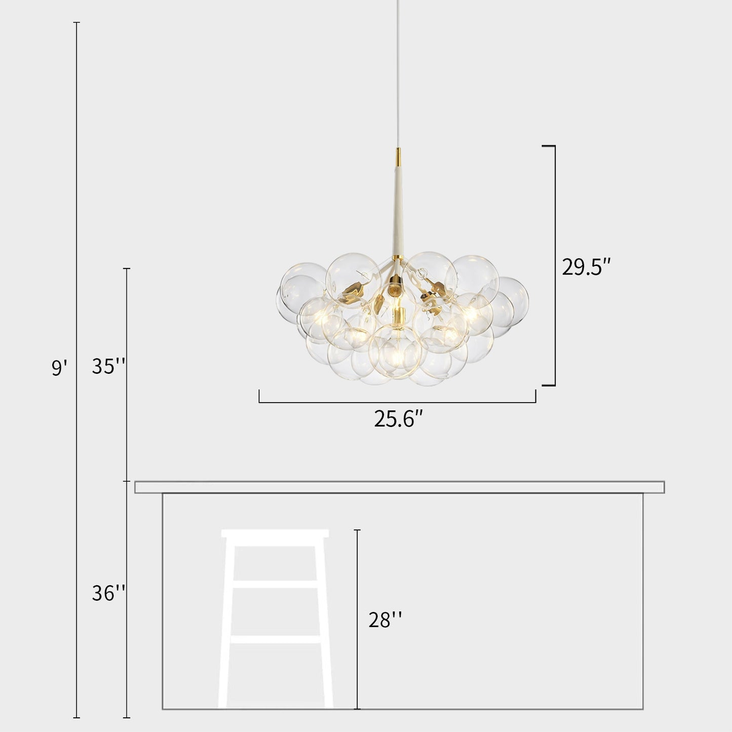Classic Bubble Chandelier