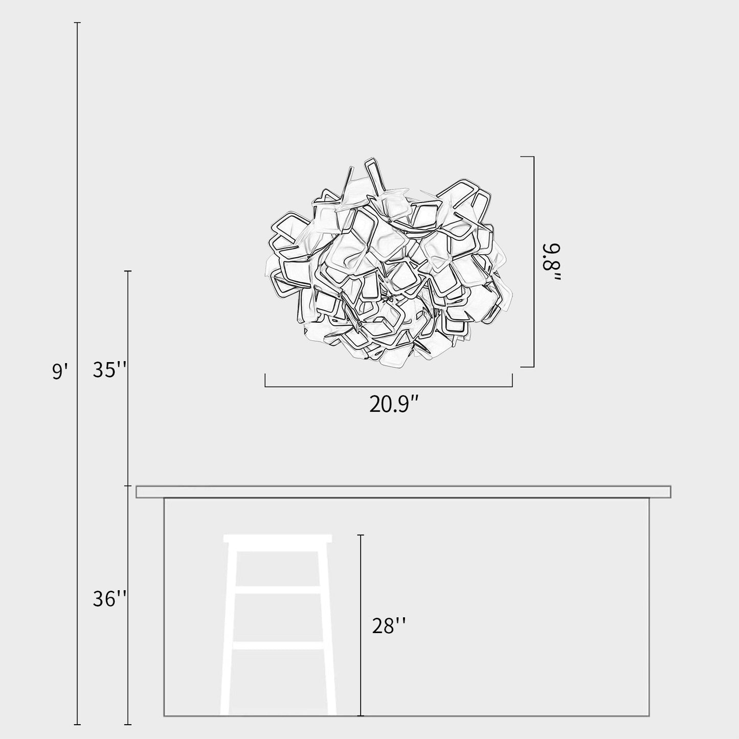 Clizia Petal Ceiling Lamp