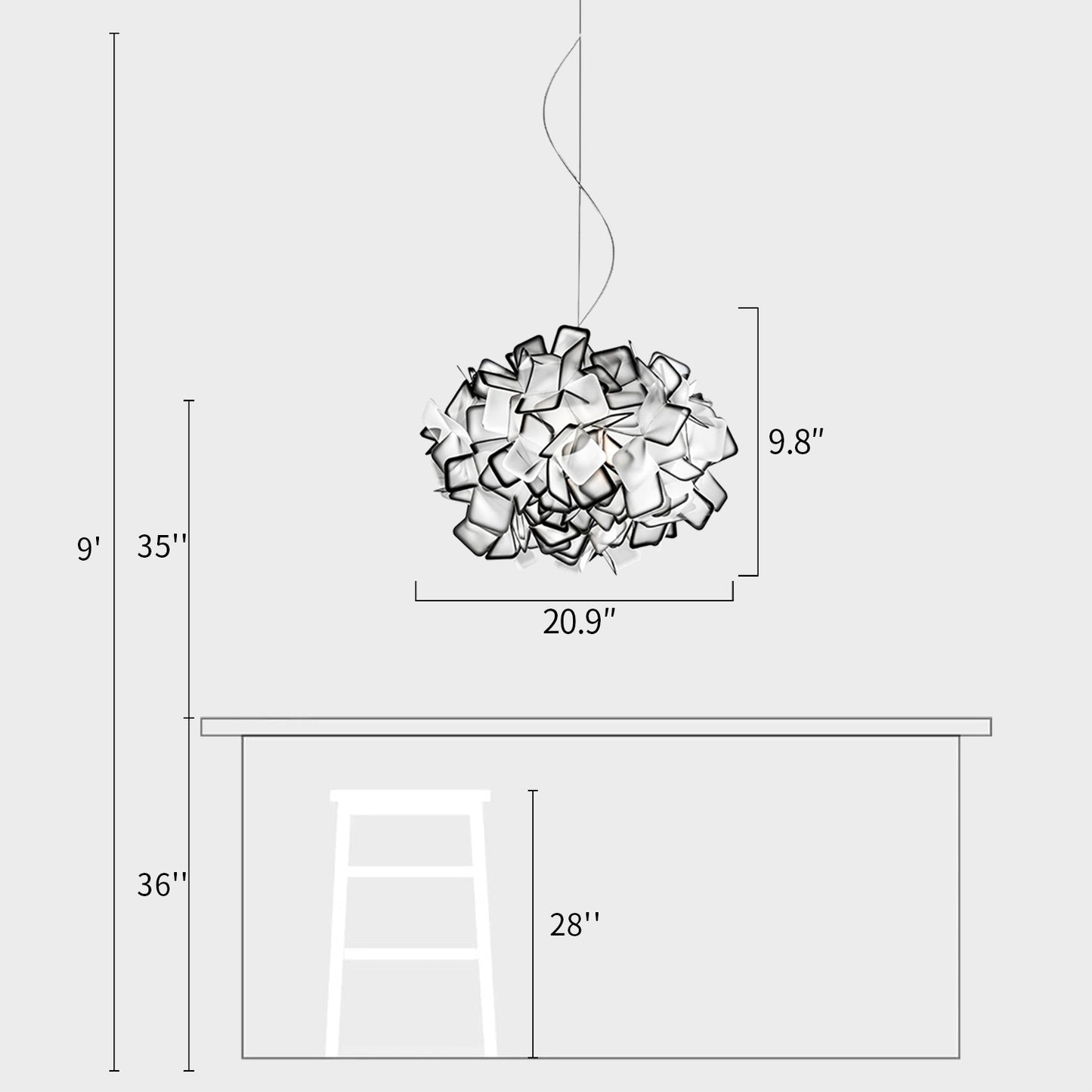 Clizia Petal Pendant Lamp