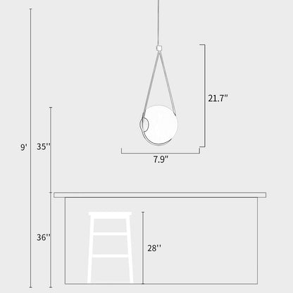 Corda Orb Pendant Lamp