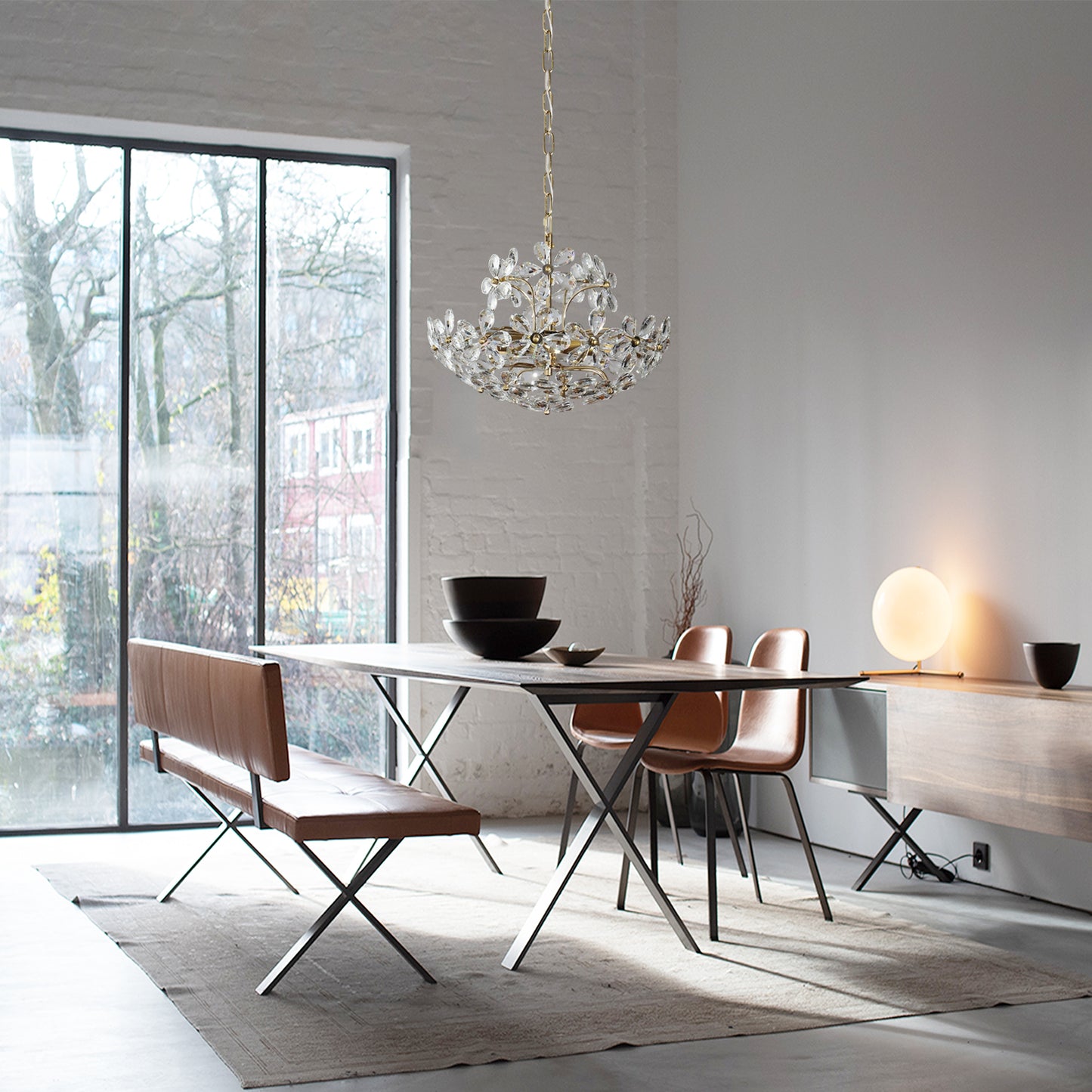 Crystal Flower Chandelier