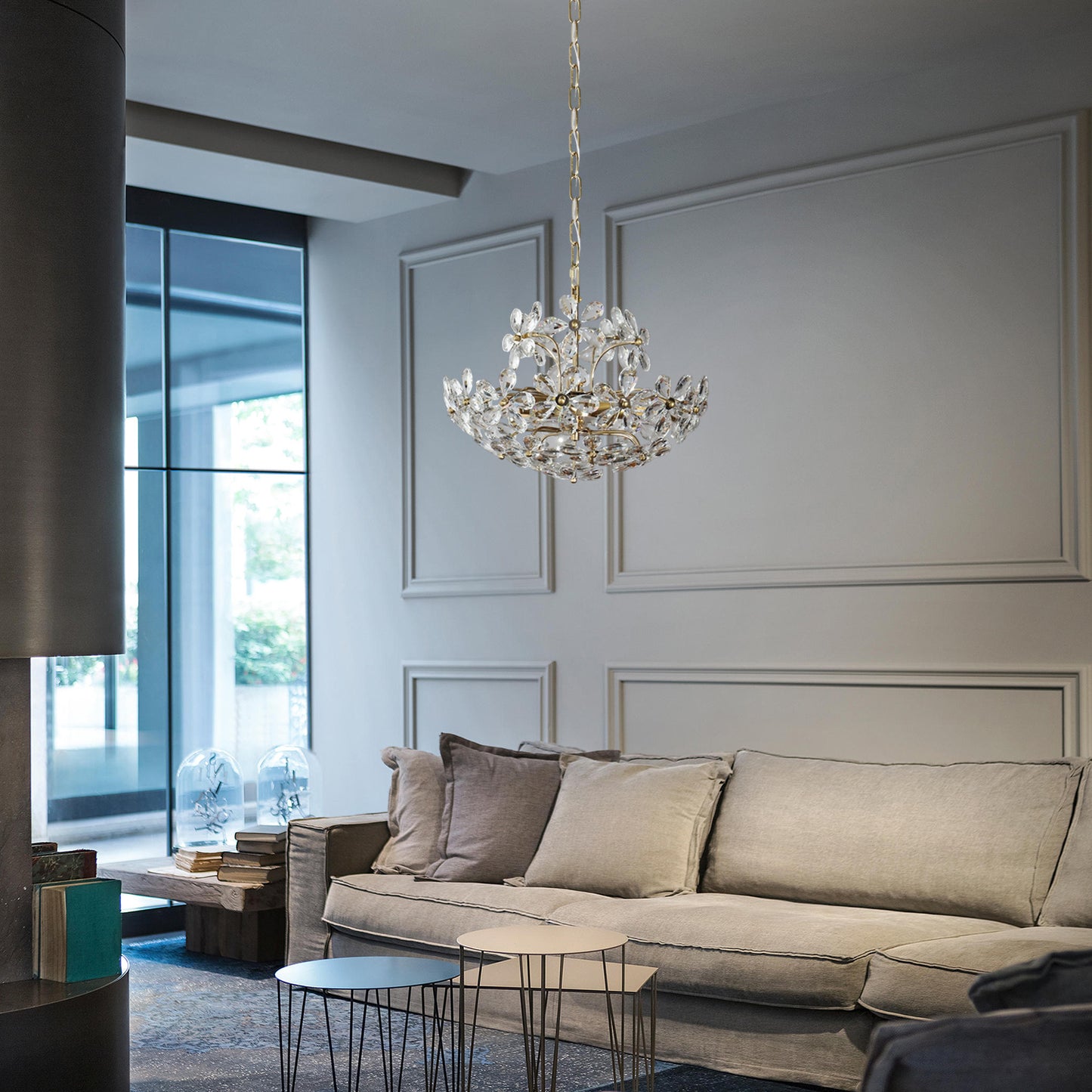 Crystal Flower Chandelier