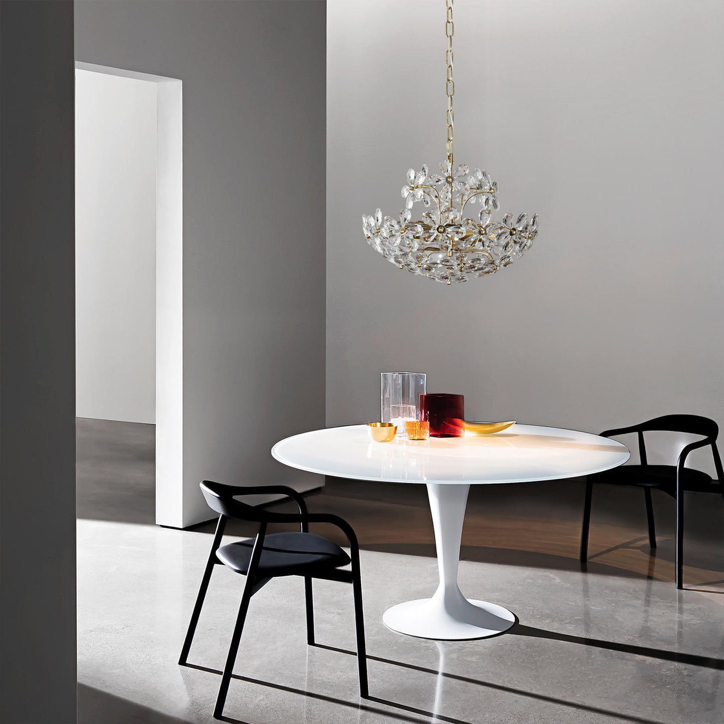 Crystal Flower Chandelier