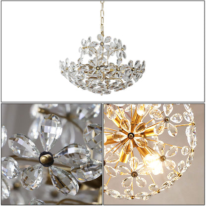Crystal Flower Chandelier