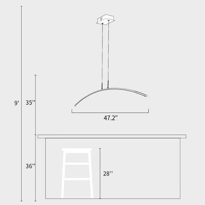 Curved Pendant Lamp