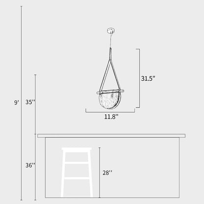 Dali Leather Pendant Light