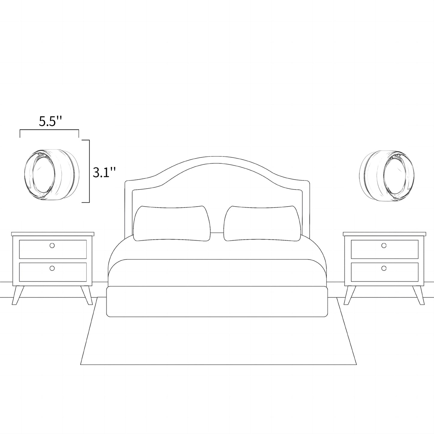Dimple Wall Light