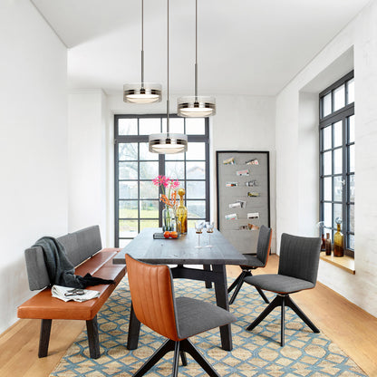 Drum-Shaped Pendant Light