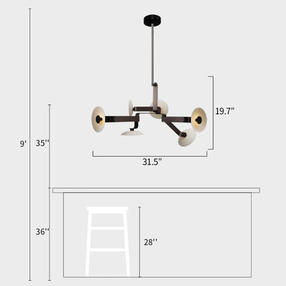 Elbo Multi Arm Chandelier