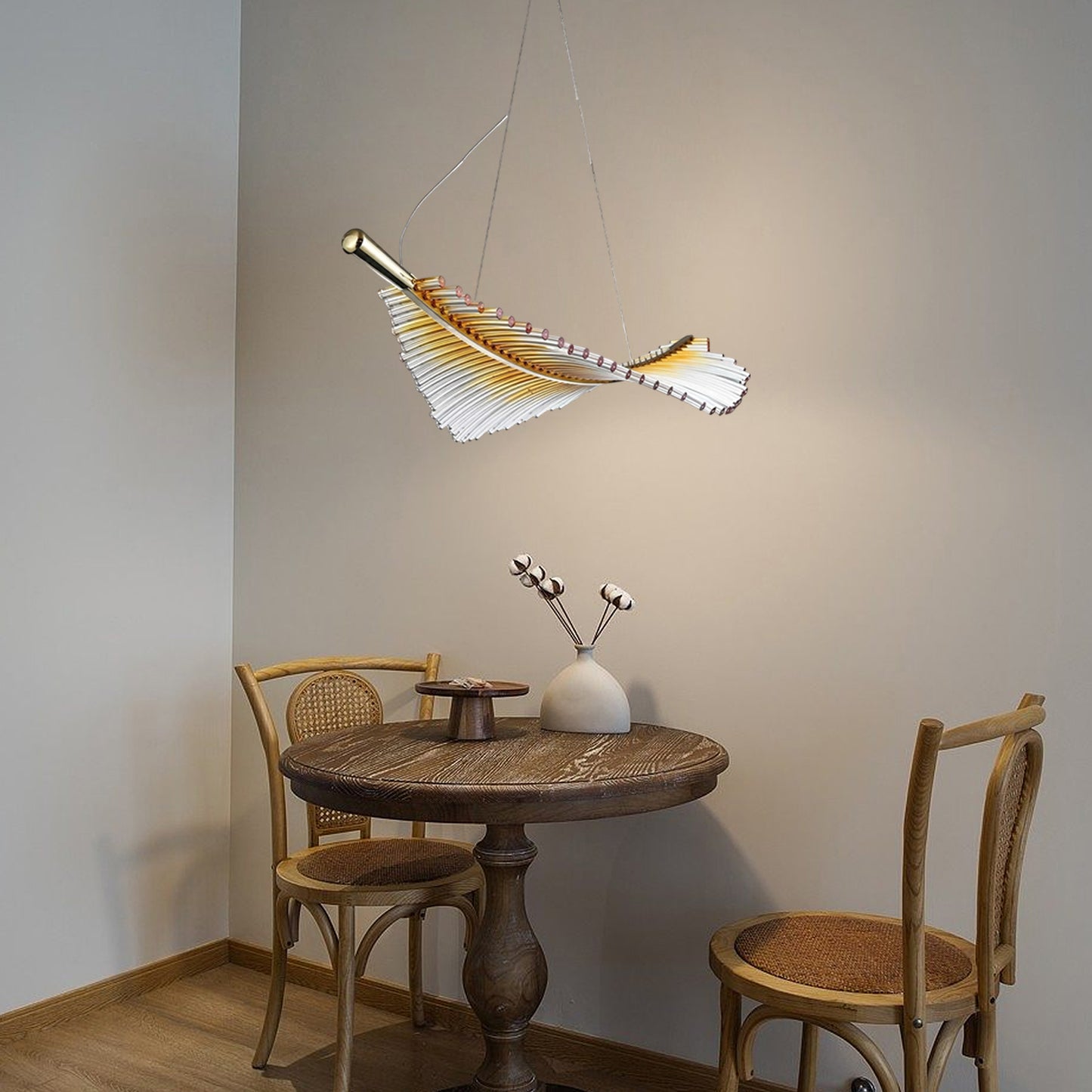Feather Leaf Pendant Light