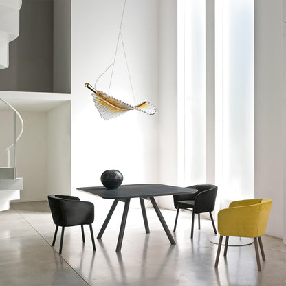 Feather Leaf Pendant Light