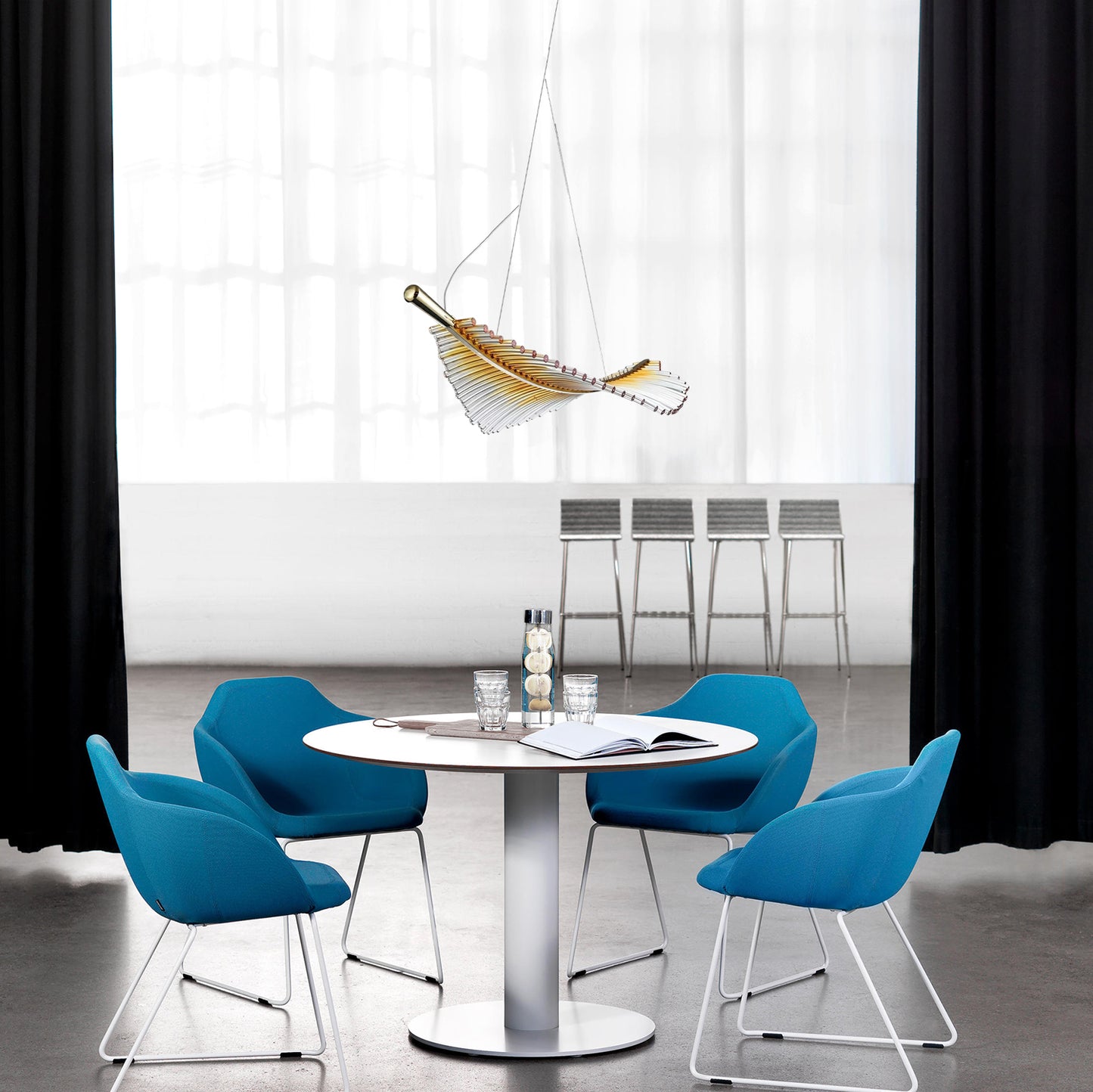 Feather Leaf Pendant Light