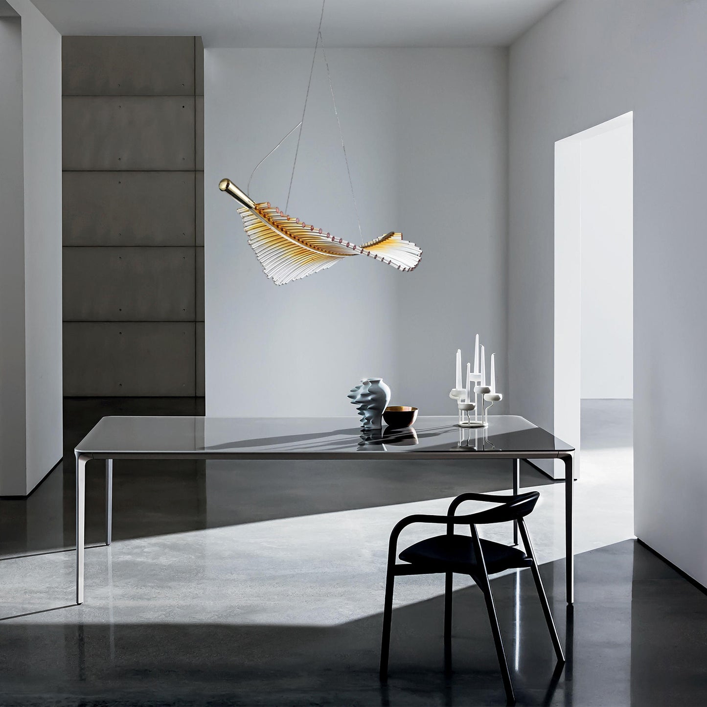 Feather Leaf Pendant Light