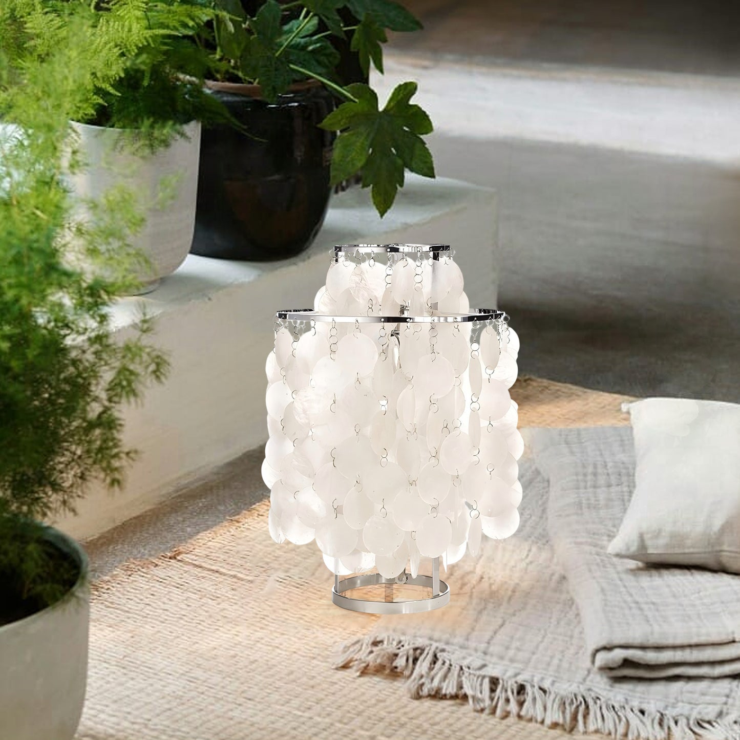 Fun Capiz Table Lamp