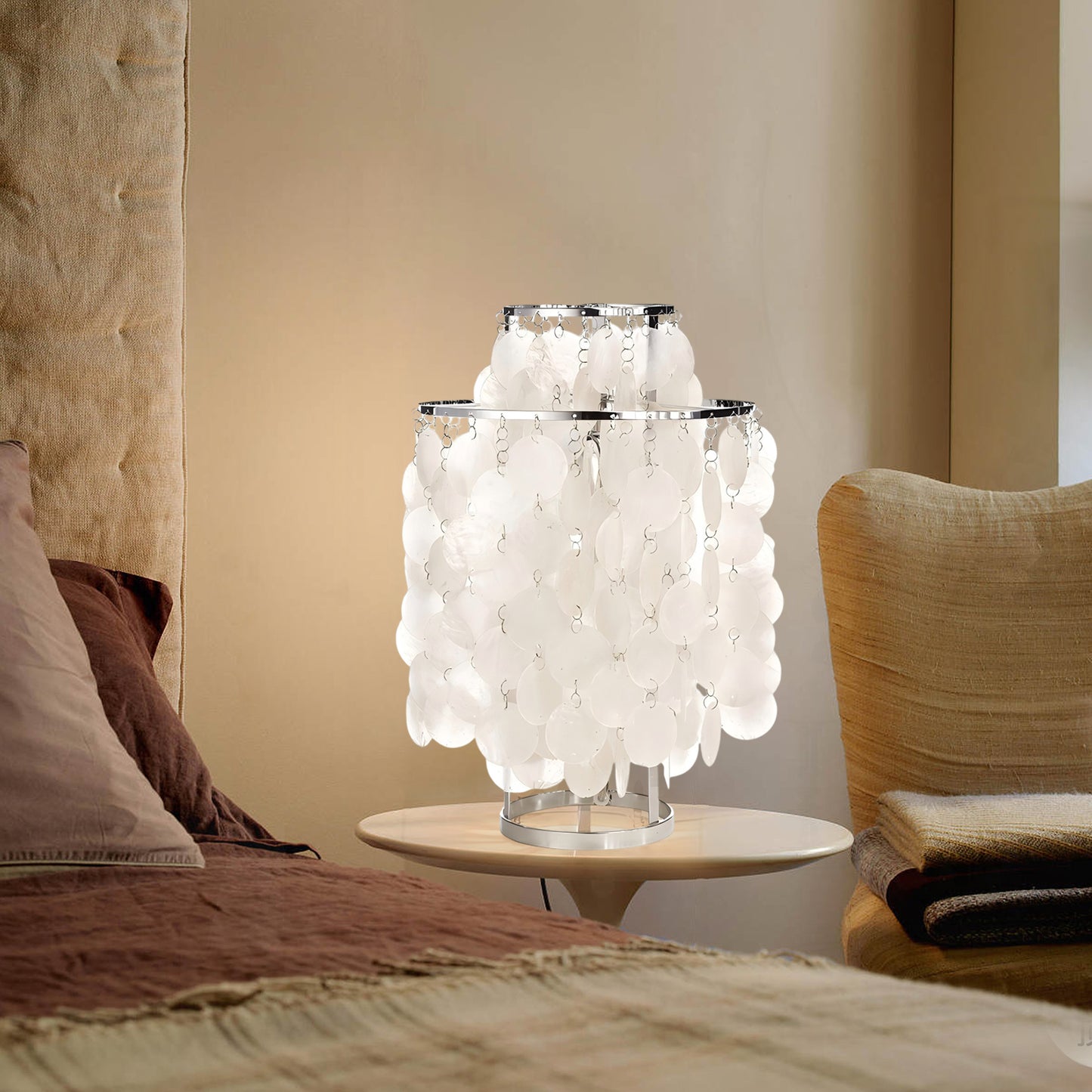 Fun Capiz Table Lamp