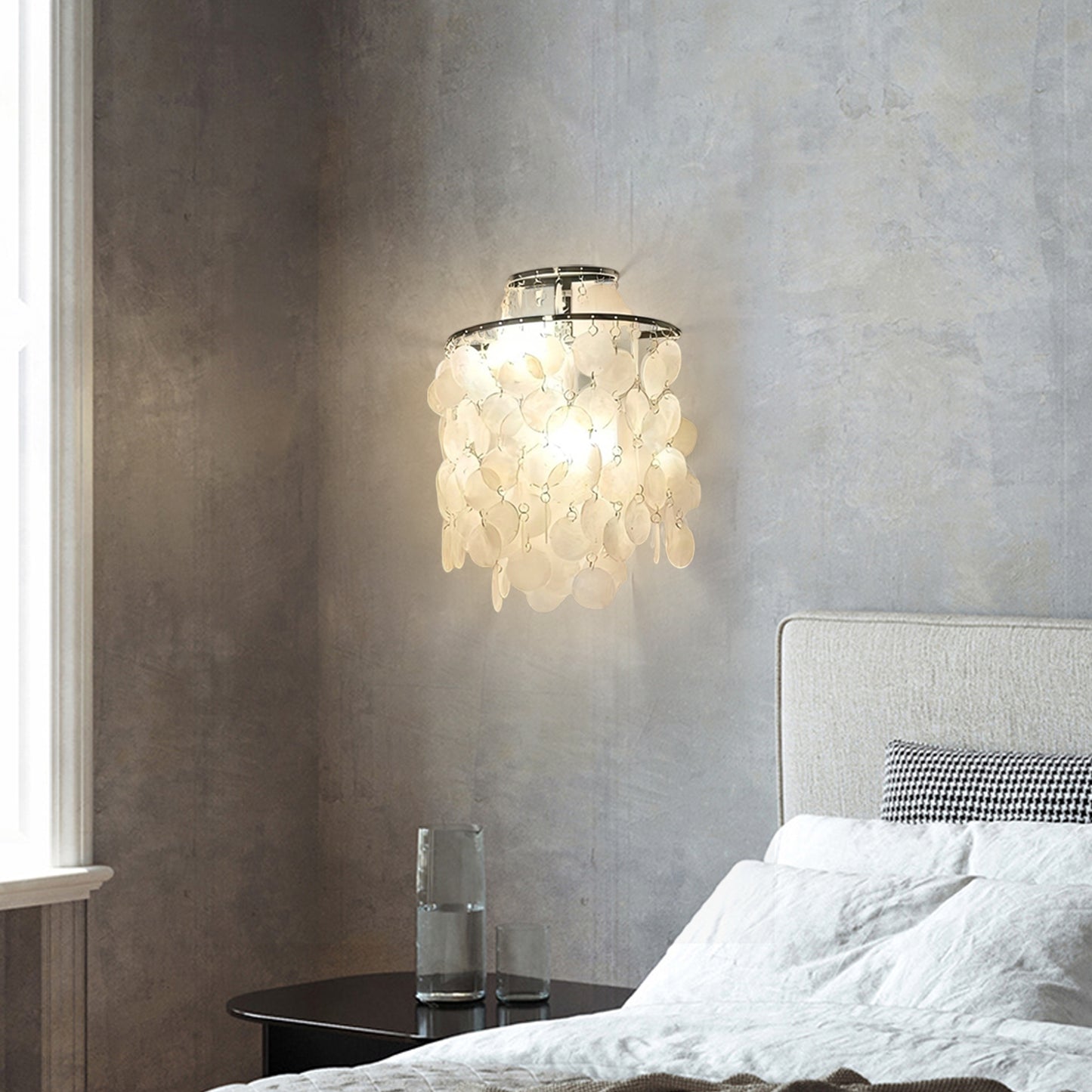 Fun Capiz Wall Lamp
