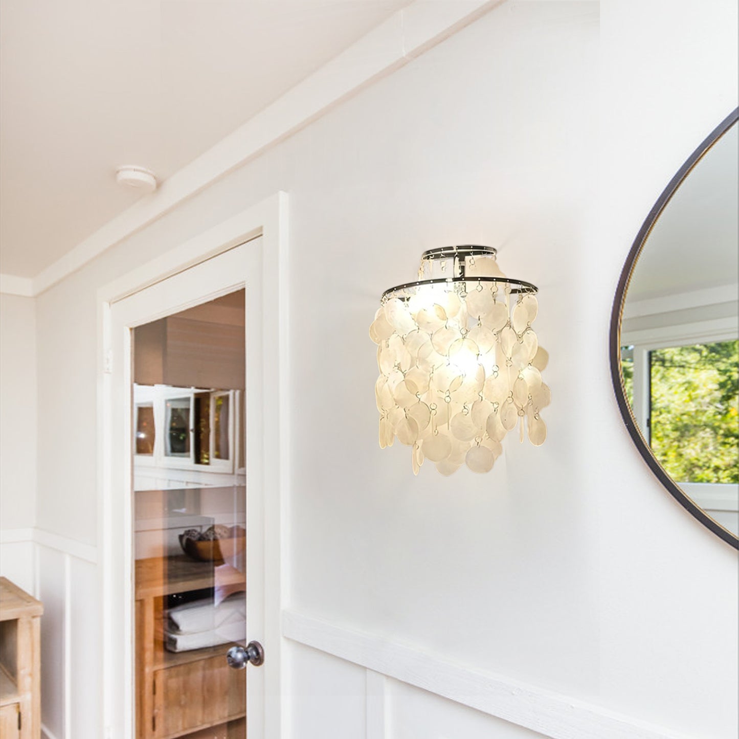 Fun Capiz Wall Lamp