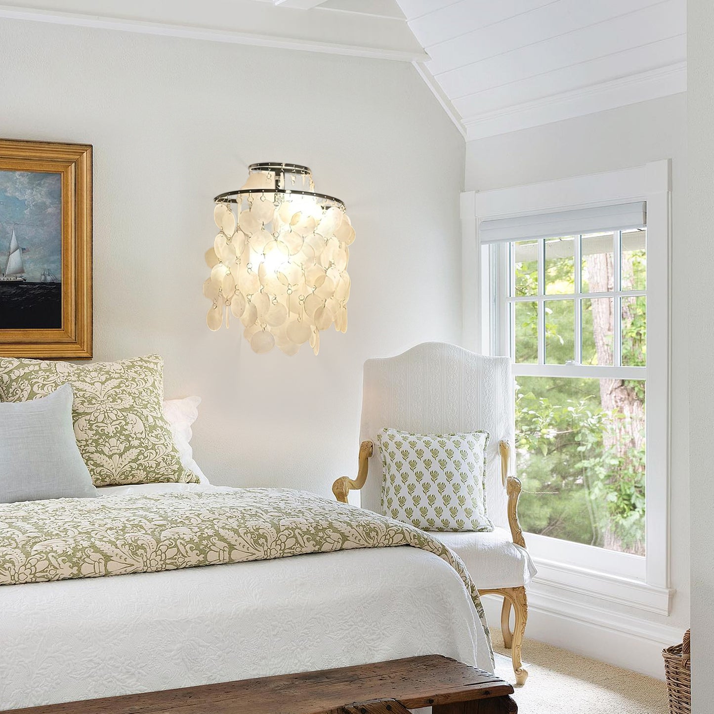 Fun Capiz Wall Lamp