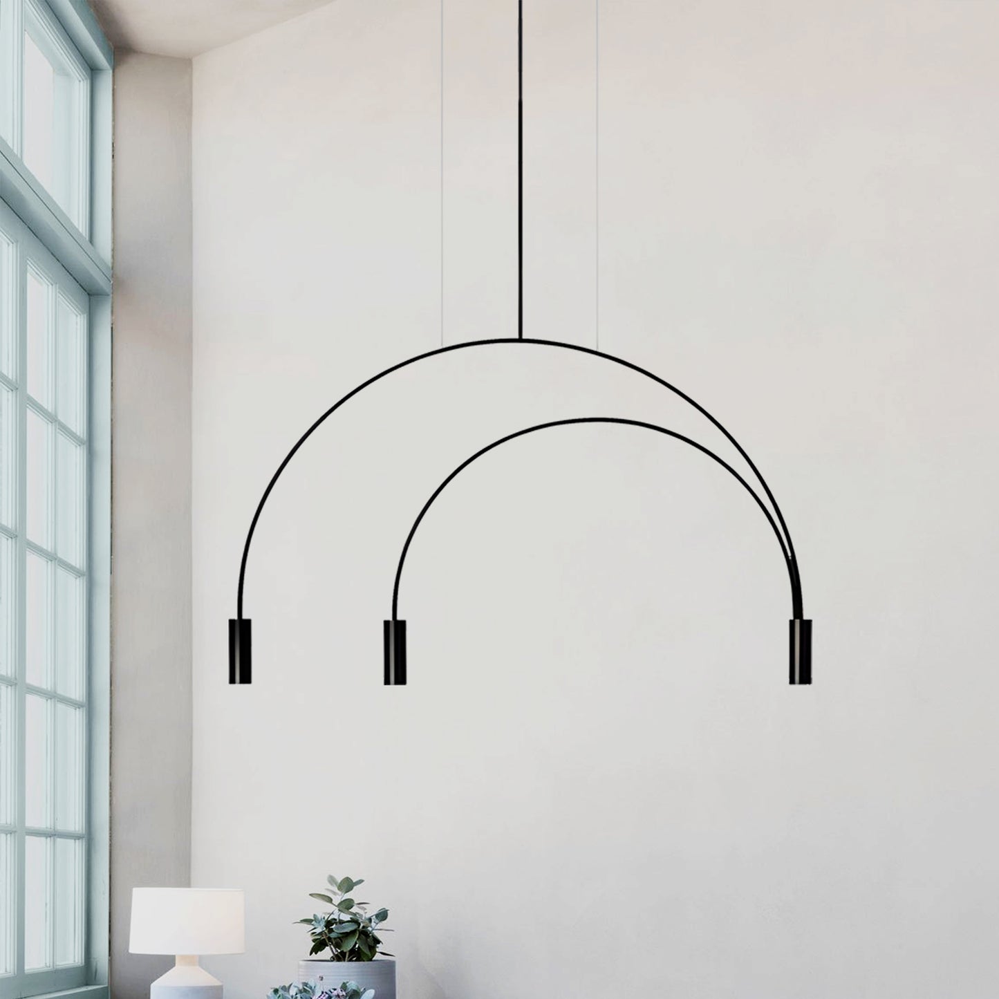 Geometric Line Pendant Light