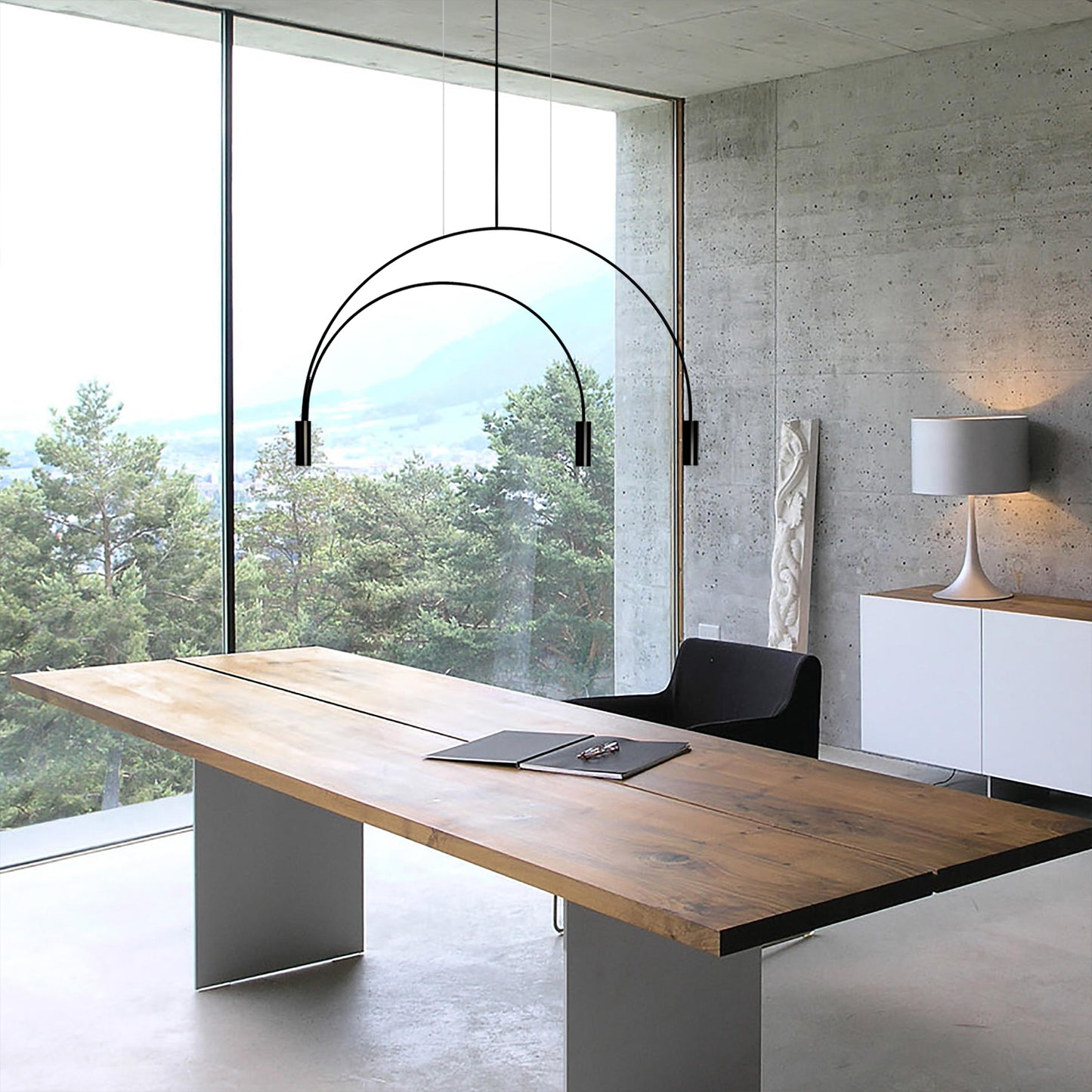 Geometric Line Pendant Light