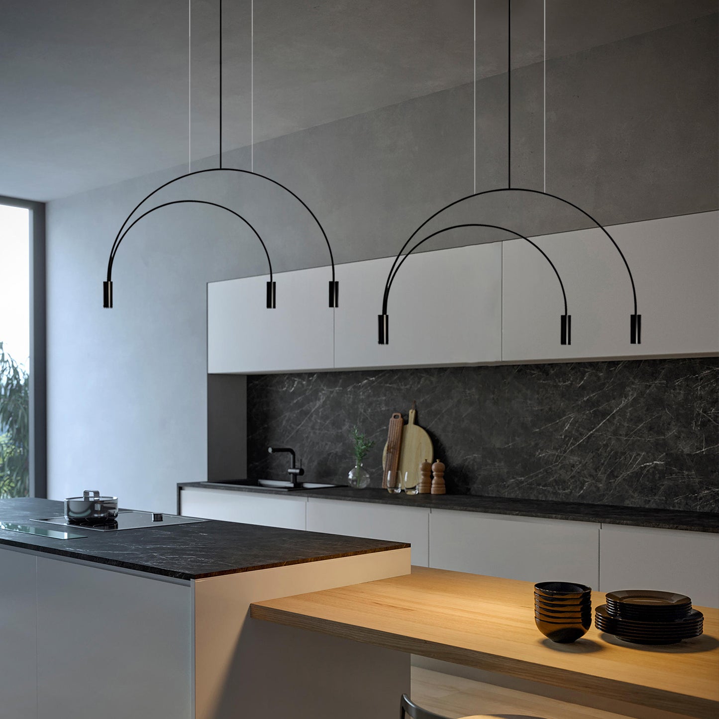Geometric Line Pendant Light