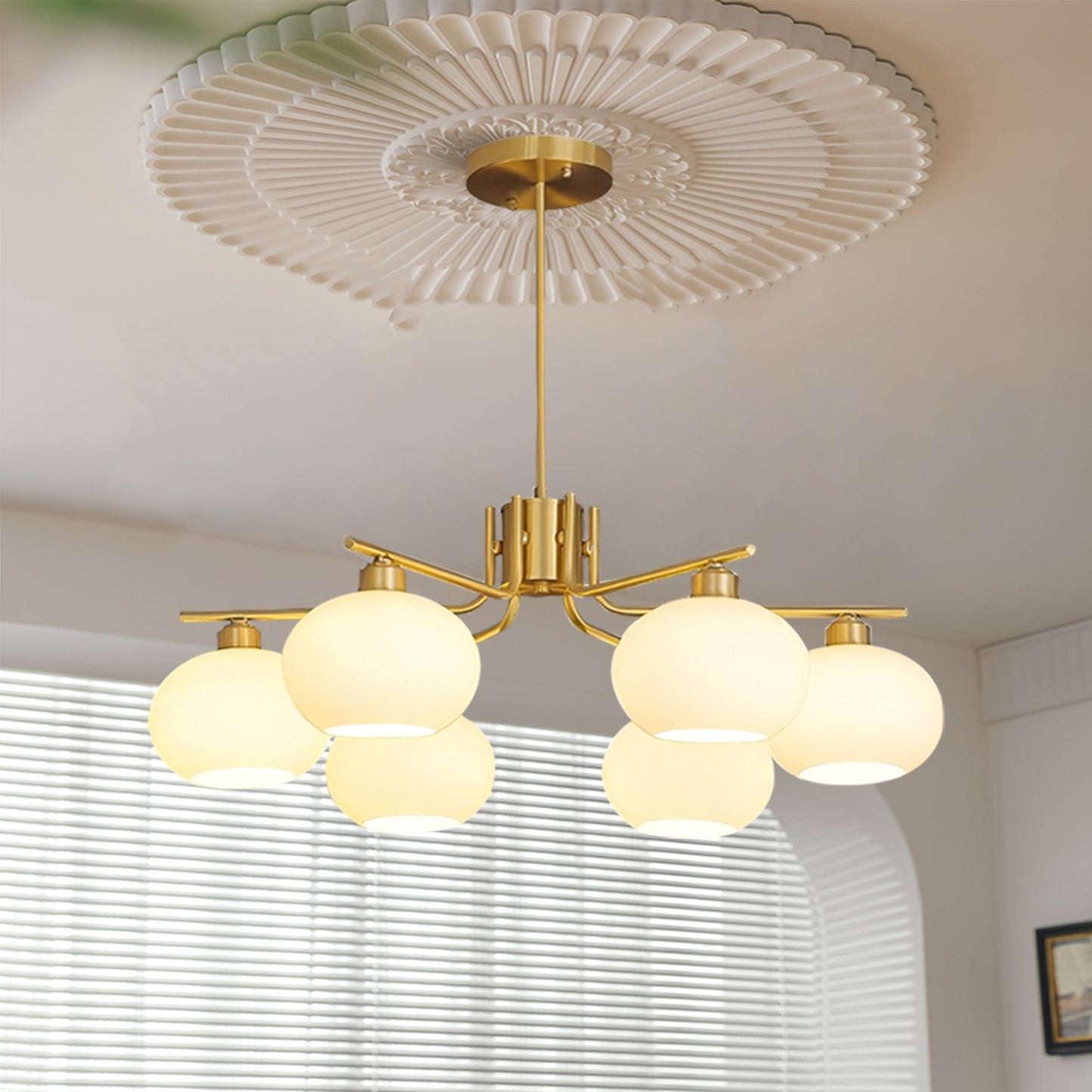 Gino Persimmon Chandelier