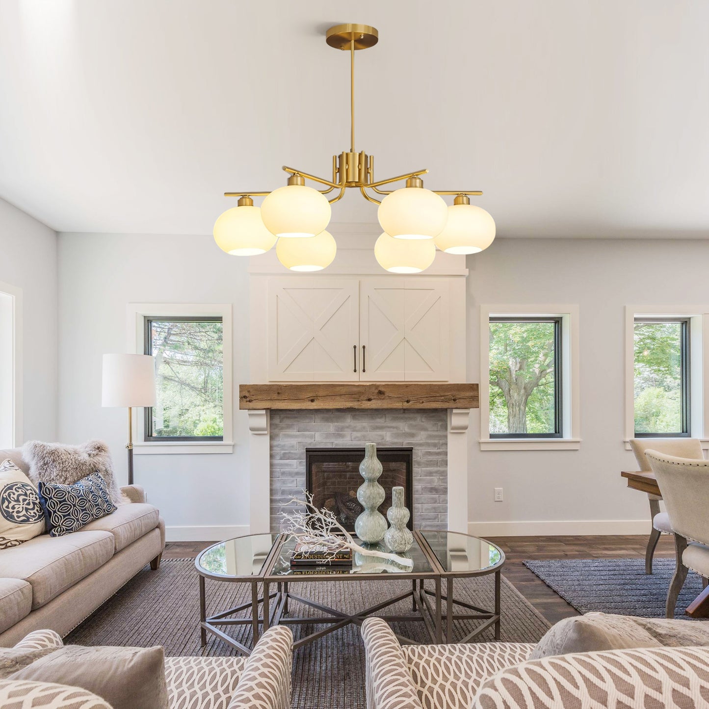 Gino Persimmon Chandelier