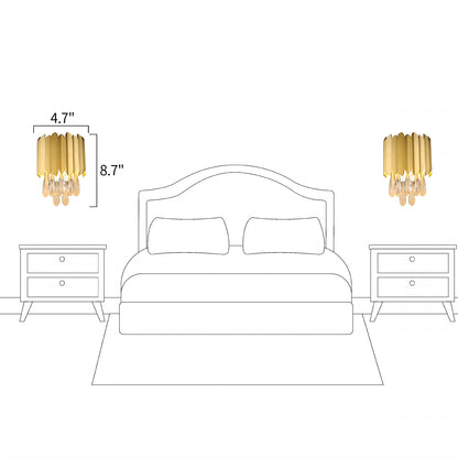 Gladius Crystal Sconce