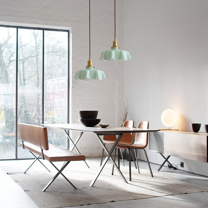 Glass Floral Pendant Lamp