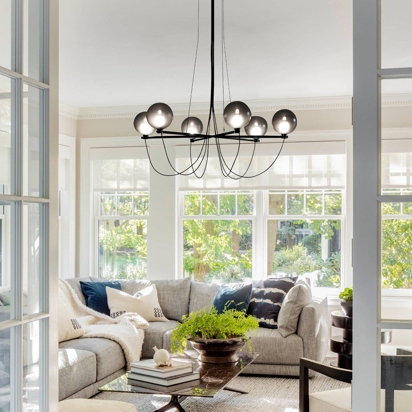 Globe Glass Chandelier