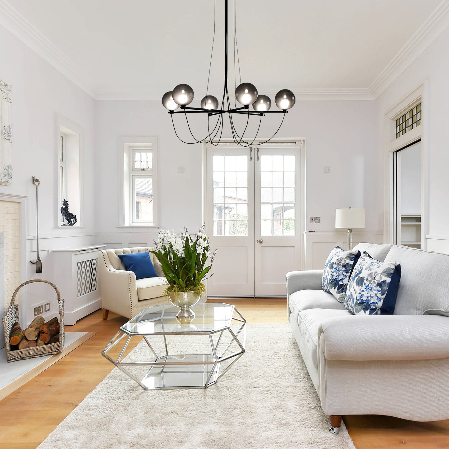 Globe Glass Chandelier