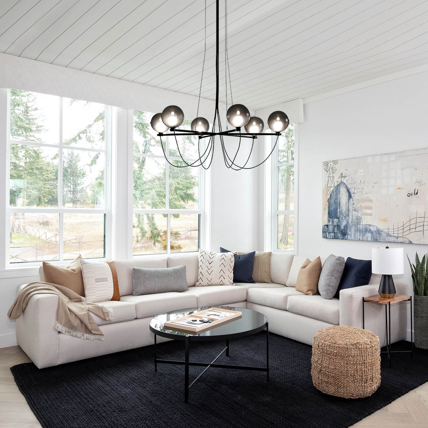 Globe Glass Chandelier