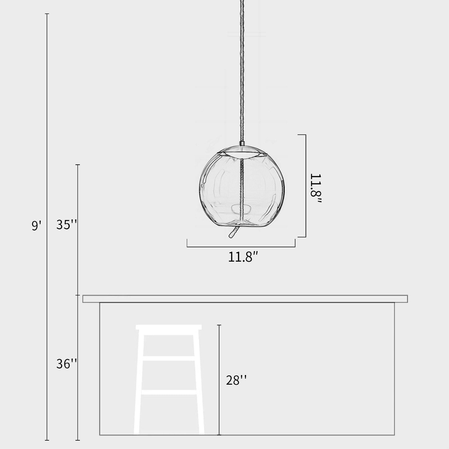 Knot Sphere Pendant Lamp