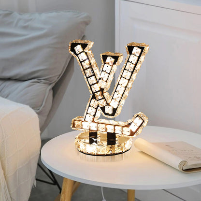 LV Crystal Table Lamp