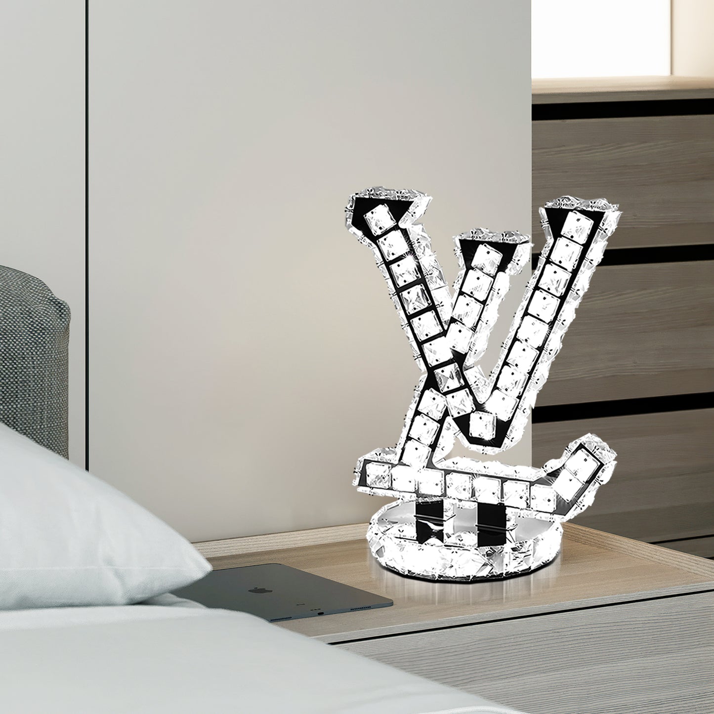LV Crystal Table Lamp