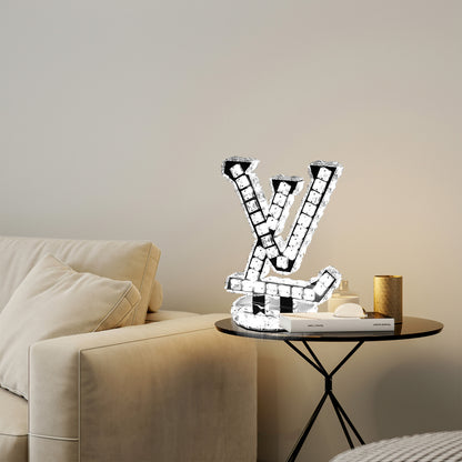 LV Crystal Table Lamp