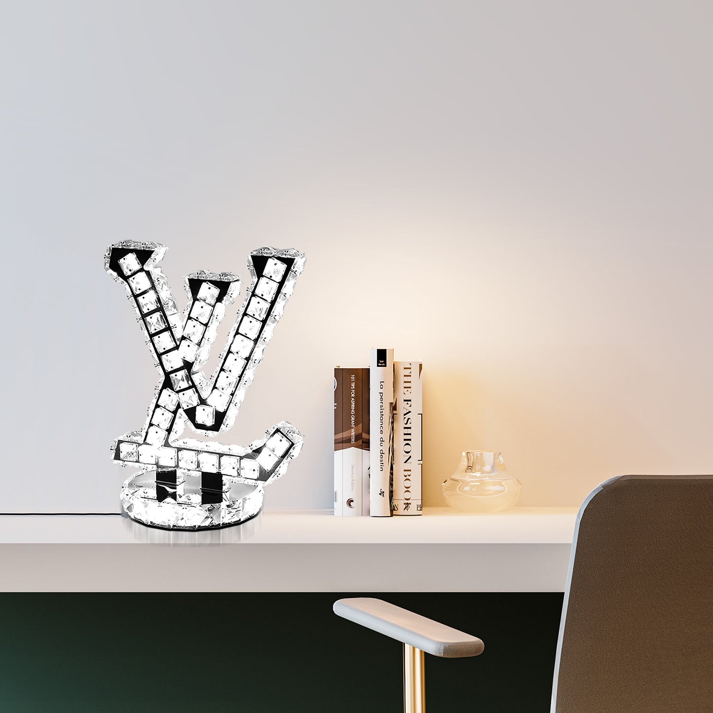 LV Crystal Table Lamp