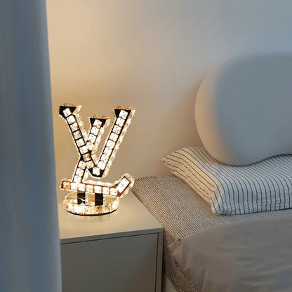 LV Crystal Table Lamp