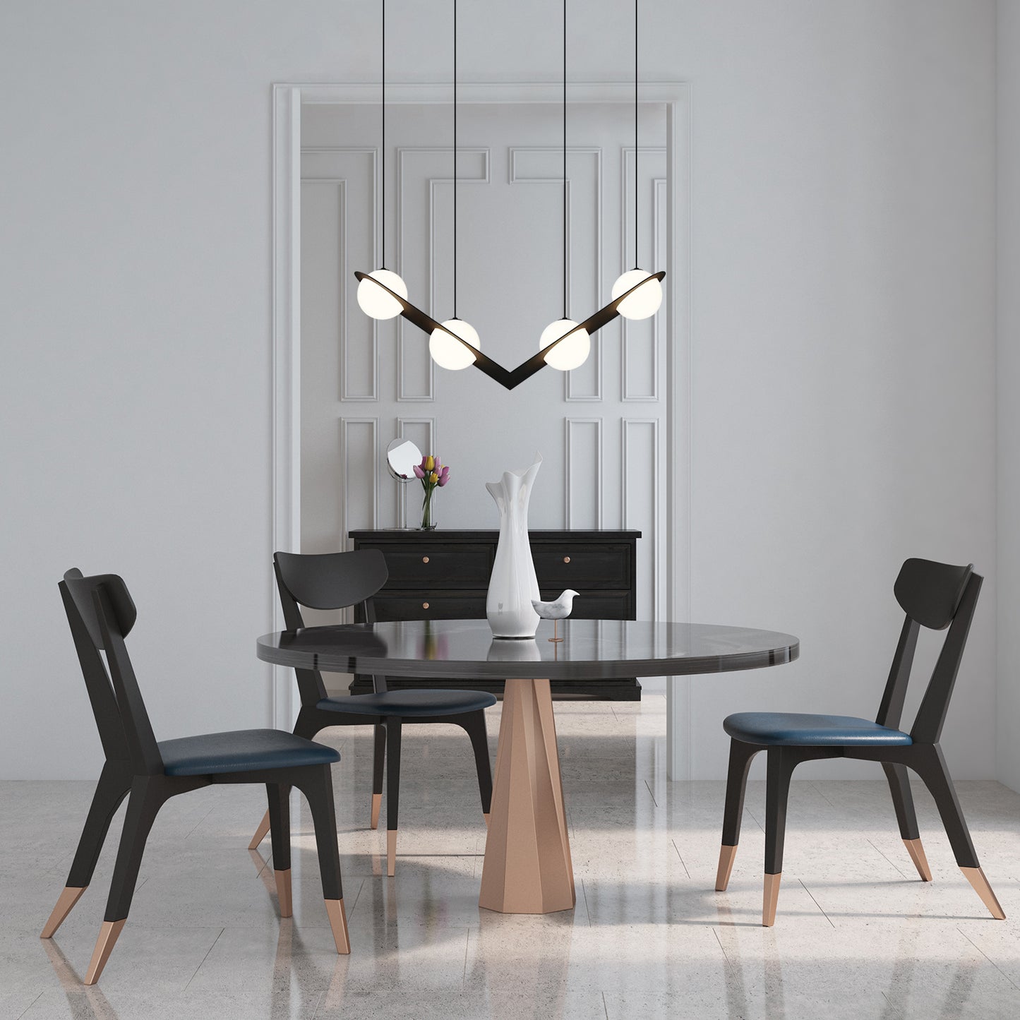 Laurent Glass Pendant Light