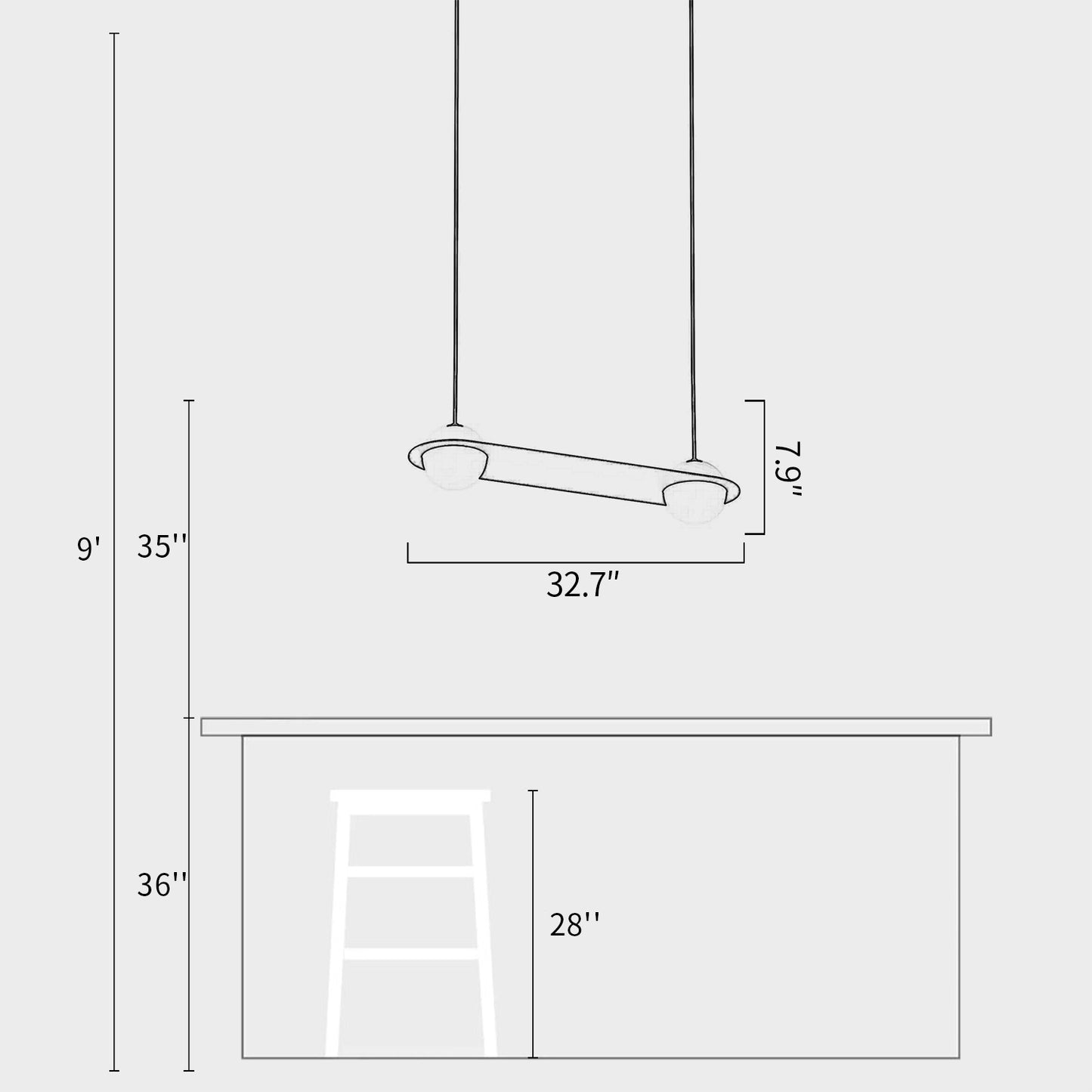 Laurent Glass Pendant Light