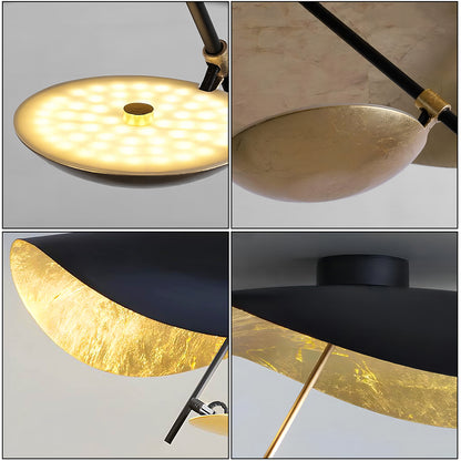 Lederam Gold Leaf Ceiling Light