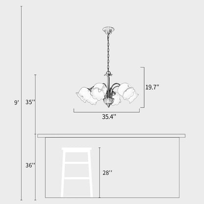 Lily Flower Chandelier