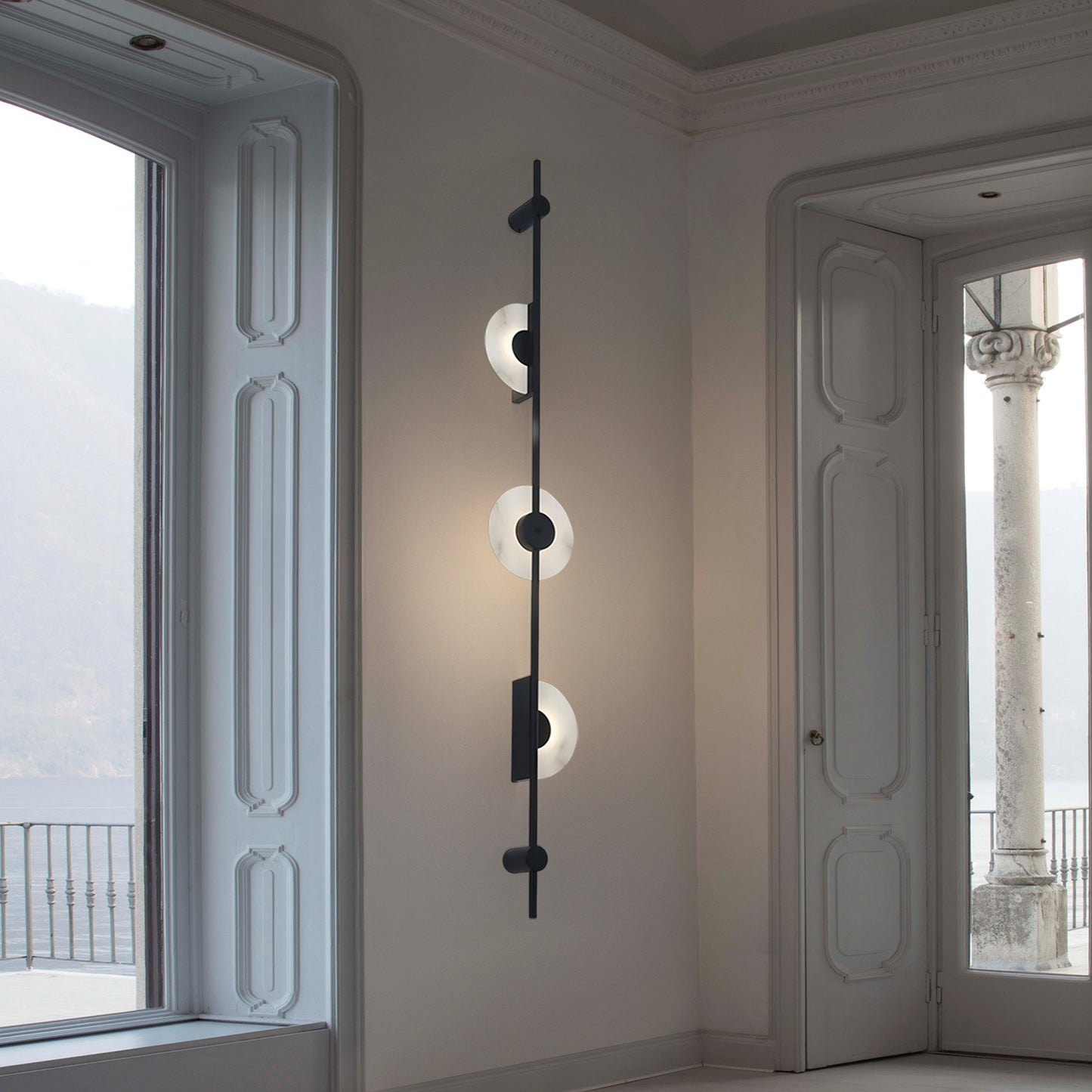 Linear Alabaster Wall Light