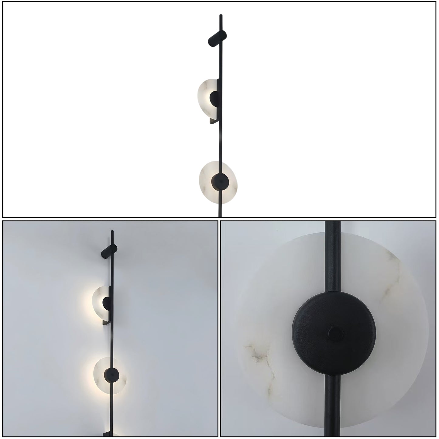Linear Alabaster Wall Light