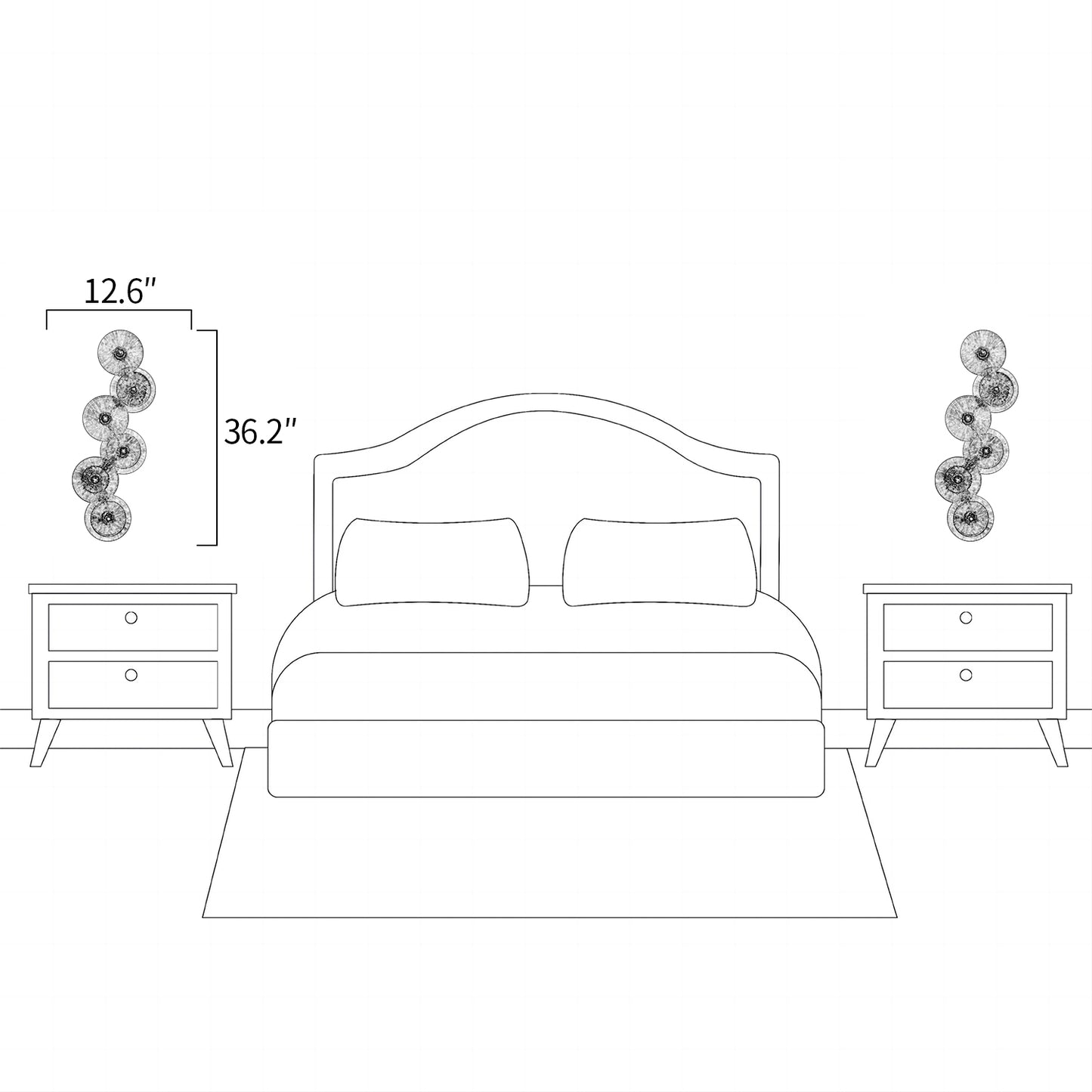 Lotus Leaf Glazed Sconce