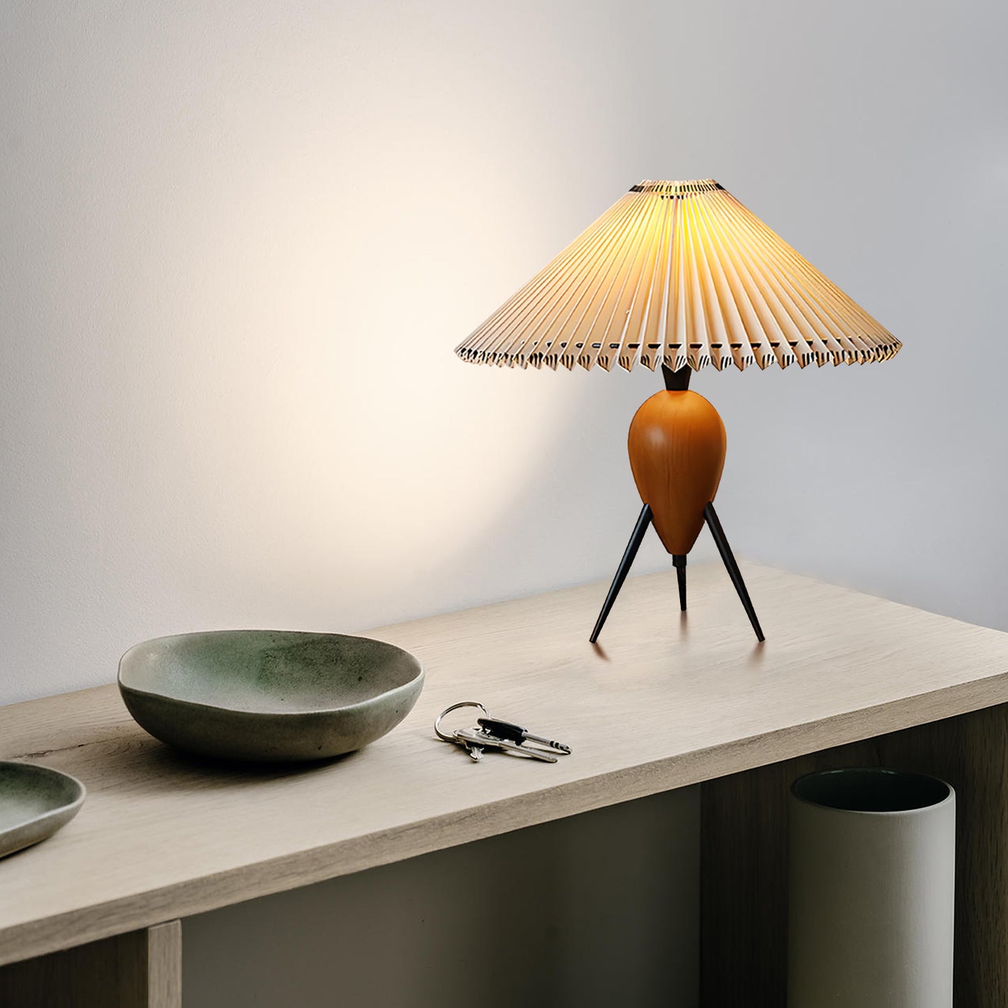 Mid-century Folded Table Lamp