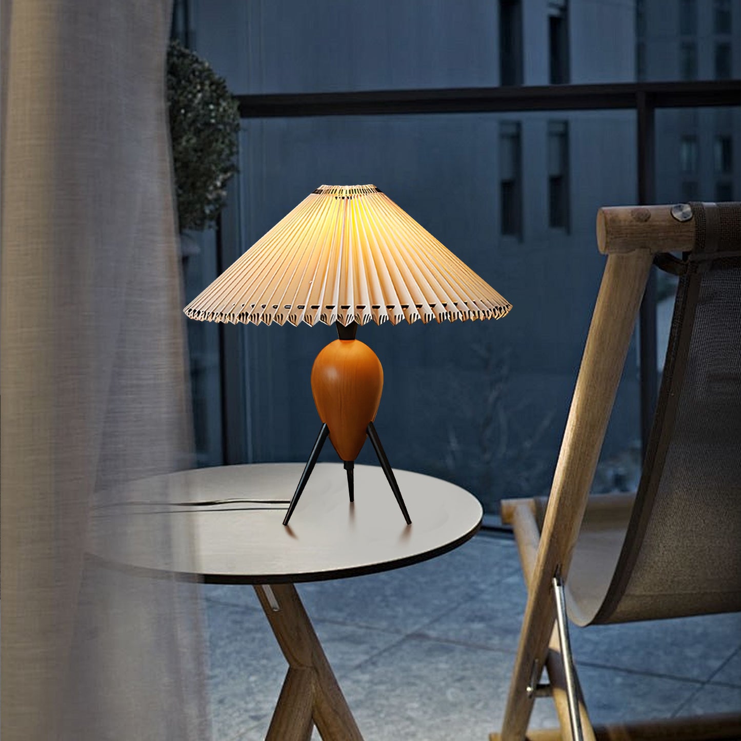 Mid-century Folded Table Lamp